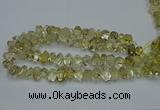 CNG2824 10*14mm - 13*18mm faceted nuggets lemon quartz beads