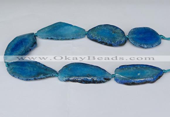 CNG2953 15.5 inches 25*35mm - 30*50mm freeform agate beads