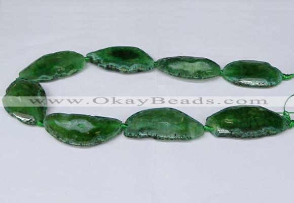 CNG2954 15.5 inches 25*35mm - 30*50mm freeform agate beads