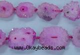 CNG2968 15.5 inches 8*10mm - 15*18mm freeform druzy agate beads