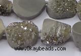 CNG2976 15.5 inches 13*18mm - 20*25mm freeform druzy agate beads