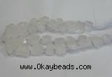 CNG3015 15.5 inches 15*20mm - 22*30mm nuggets white crystal beads