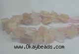 CNG3016 15.5 inches 15*20mm - 22*30mm nuggets rose quartz beads