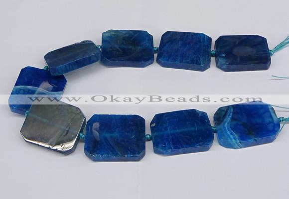 CNG3083 15.5 inches 30*40mm - 35*45mm freeform agate beads