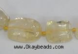 CNG313 15.5 inches 10*14mm – 15*20mm nuggets citrine gemstone beads