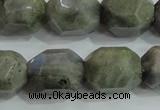 CNG320 15.5 inches 15*20mm faceted nuggets labradorite gemstone beads