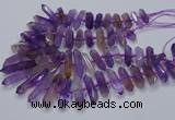 CNG3207 10*25mm - 12*45mm faceted nuggets ametrine beads