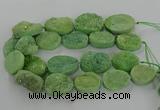 CNG3273 15.5 inches 22*30mm - 30*40mm freeform druzy agate beads