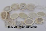 CNG3300 30*35mm - 35*40mm freeform druzy agate beads