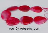 CNG3351 15.5 inches 40*50mm - 45*60mm freeform agate beads