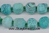 CNG3503 15.5 inches 12mm - 14mm faceted nuggets agate beads