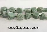 CNG3565 18*20mm - 25*30mm nuggets rough green aventurine beads