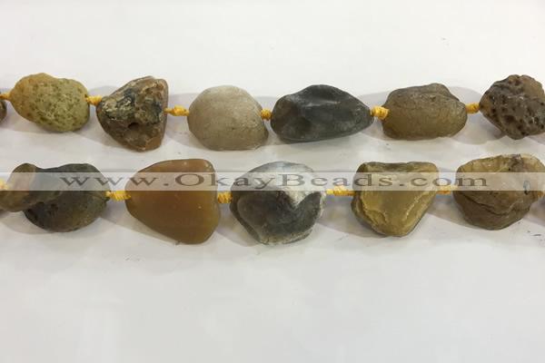 CNG3569 15.5 inches 18*20mm - 25*30mm nuggets rough agate beads