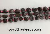 CNG3579 15.5 inches 10*14mm - 12*16mm nuggets garnet gemstone beads