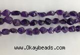 CNG3581 15.5 inches 8*10mm - 10*12mm nuggets amethyst beads