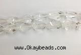 CNG3593 15*25mm - 20*35mm faceted nuggets white crystal beads