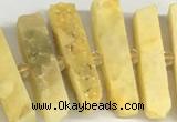 CNG3631 15.5 inches 5*30mm - 8*35mm sticks druzy agate beads