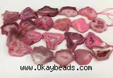 CNG3639 15.5 inches 22*30mm - 30*40mm freeform druzy agate beads