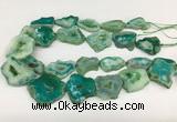 CNG3642 15.5 inches 22*30mm - 30*40mm freeform druzy agate beads