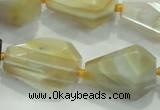 CNG377 15.5 inches 15*20mm – 25*30mm faceted nuggets agate beads