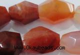 CNG391 15.5 inches 13*18mm – 18*24mm faceted nuggets agate beads