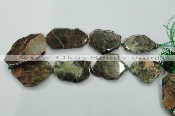 CNG454 15.5 inches 30*35mm - 40*60mm nuggets New kambaba jasper beads