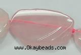 CNG460 15.5 inches 20*30mm - 45*55mm nuggets rose quartz beads