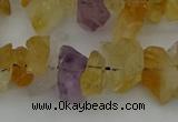 CNG5014 15.5 inches 6*10mm - 13*18mm nuggets amethyst & citrine beads