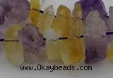 CNG5015 15.5 inches 12*18mm - 15*25mm nuggets amethyst & citrine beads