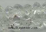 CNG5023 15.5 inches 10*14mm - 13*18mm faceted nuggets white crystal beads