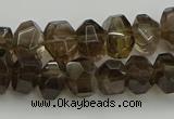 CNG5028 15.5 inches 6*9mm - 10*15mm faceted nuggets smoky quartz beads