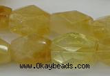 CNG5050 15.5 inches 13*18mm - 15*20mm faceted nuggets citrine beads