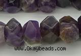 CNG5052 13*18mm - 15*20mm faceted nuggets dogtooth amethyst beads