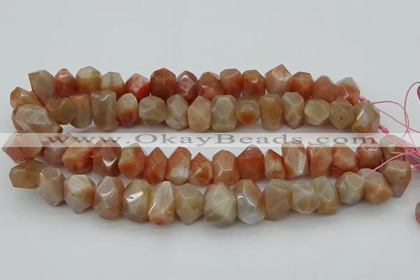 CNG5059 15.5 inches 13*18mm - 15*20mm faceted nuggets sunstone beads