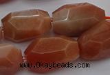 CNG5091 15.5 inches 13*18mm - 15*25mm faceted nuggets sunstone beads