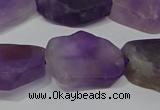 CNG5118 15.5 inches 14*20mm - 18*25mm freeform matte amethyst beads