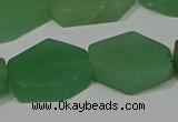 CNG5124 14*20mm - 18*25mm freeform matte green aventurine beads