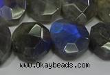 CNG5144 15.5 inches 15*18mm - 15*20mm faceted freeform labradorite beads