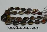 CNG5169 15.5 inches 16*22mm - 30*35mm freeform tiger iron beads