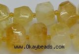 CNG5219 15.5 inches 12*16mm - 15*20mm faceted nuggets citrine beads