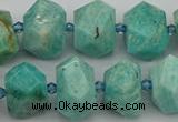 CNG5271 15.5 inches 10*14mm - 15*20mm faceted nuggets amazonite beads