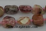 CNG5292 15.5 inches 8*12mm - 15*20mm nuggets pink opal gemstone beads