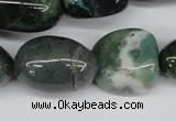 CNG53 15.5 inches 12*18mm - 24*30mm nuggets grass agate beads