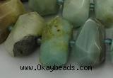 CNG5337 15.5 inches 12*16mm - 15*20mm faceted nuggets amazonite beads