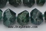 CNG5340 12*16mm - 15*20mm faceted nuggets green apatite beads