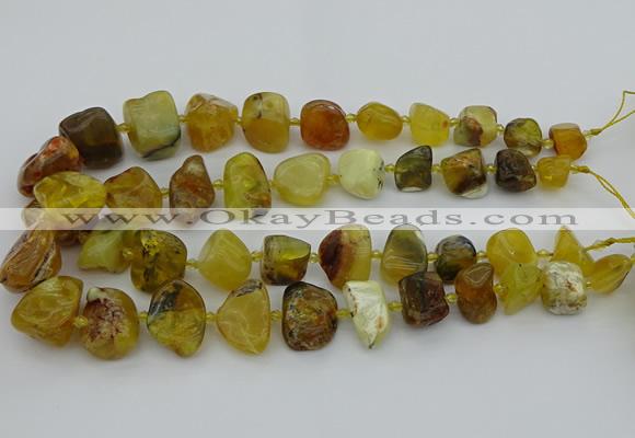 CNG5429 8*12mm - 16*20mm nuggets yellow opal beads wholesale