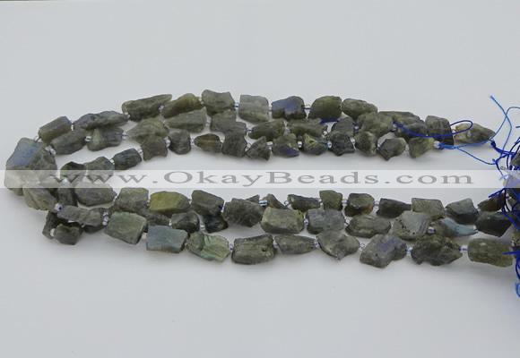 CNG5527 15.5 inches 6*8mm - 10*15mm nuggets labradorite beads