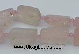 CNG5551 15.5 inches 10*15mm - 15*20mm nuggets rose quartz beads