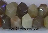 CNG5581 15.5 inches 10*14mm - 13*18mm faceted nuggets moonstone beads