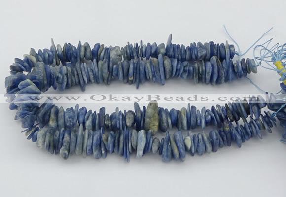 CNG5589 3*15mm - 6*20mm nuggets natural blue kyanite beads